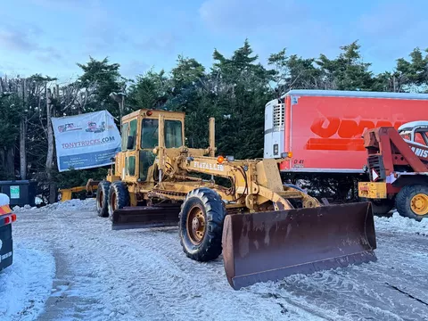 Fiat Allis FG85 ARTICULATED GRADER Ripper + Front blade